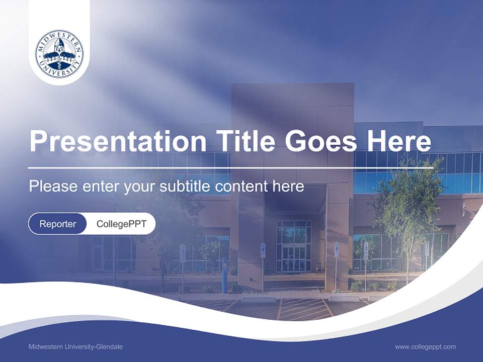 Midwestern University-Glendale Lecture Sharing and Networking Event PPT Template4:3 ratio PPT effect preview image4