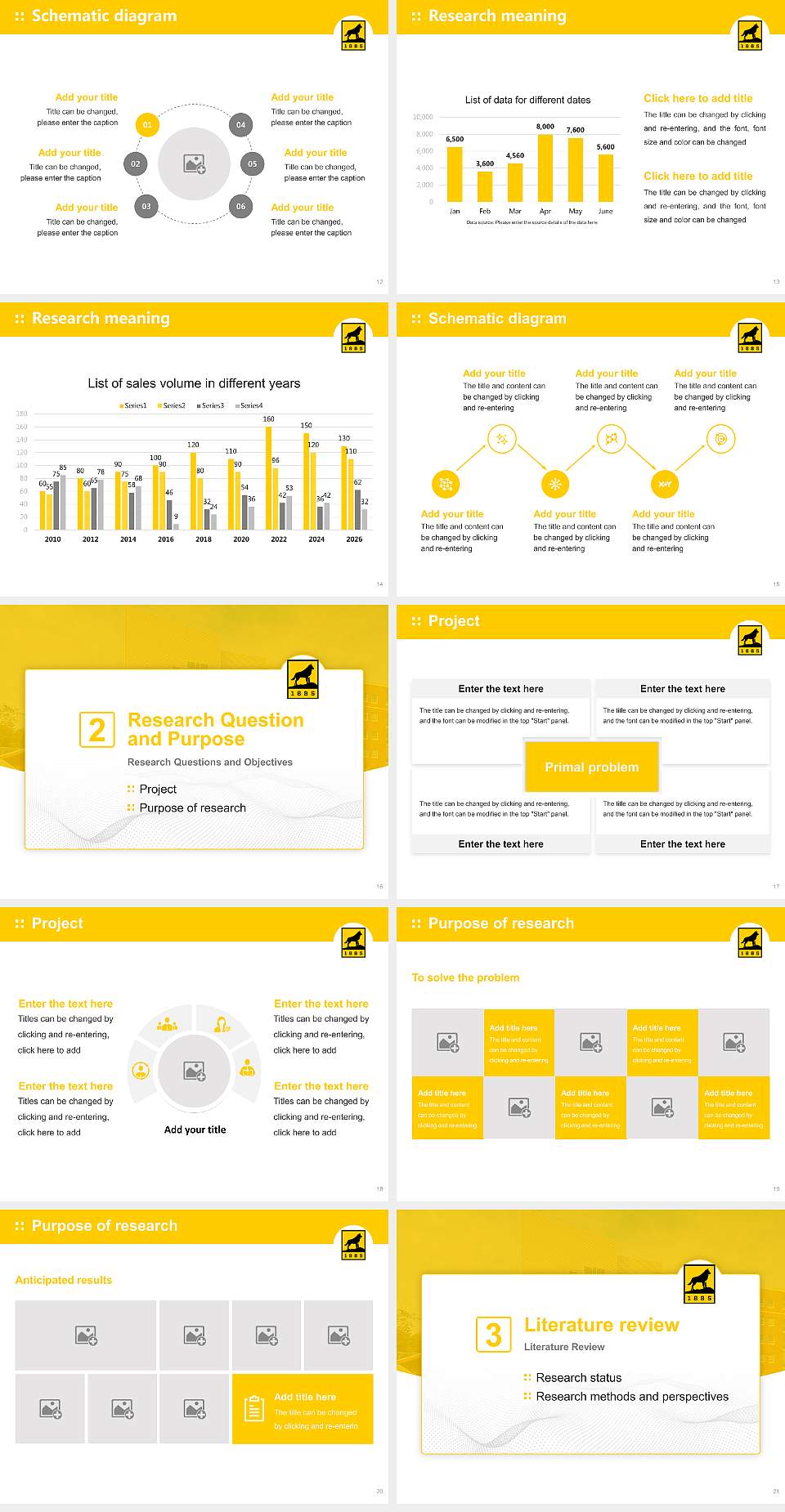 Michigan Technological University Graduation Thesis Defense PPT Template4:3 ratio PPT effect preview image3
