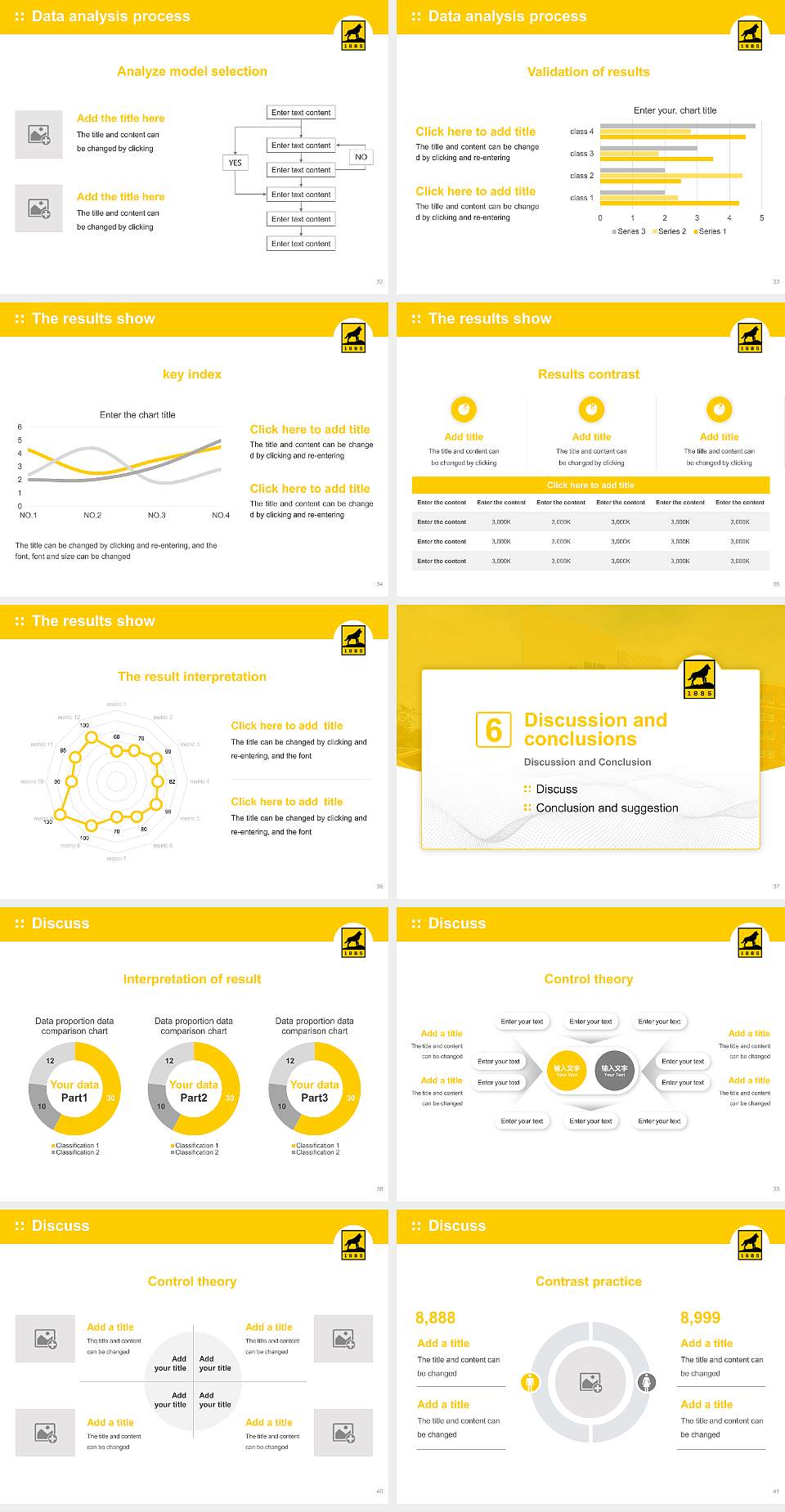 Michigan Technological University Graduation Thesis Defense PPT Template4:3 ratio PPT effect preview image5