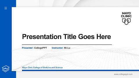 Mayo Clinic College of Medicine and Science Thesis Proposal/Graduation Defense PPT Template