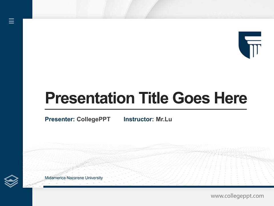 Midamerica Nazarene University Thesis Proposal/Graduation Defense PPT Template4:3 ratio PPT effect preview image5