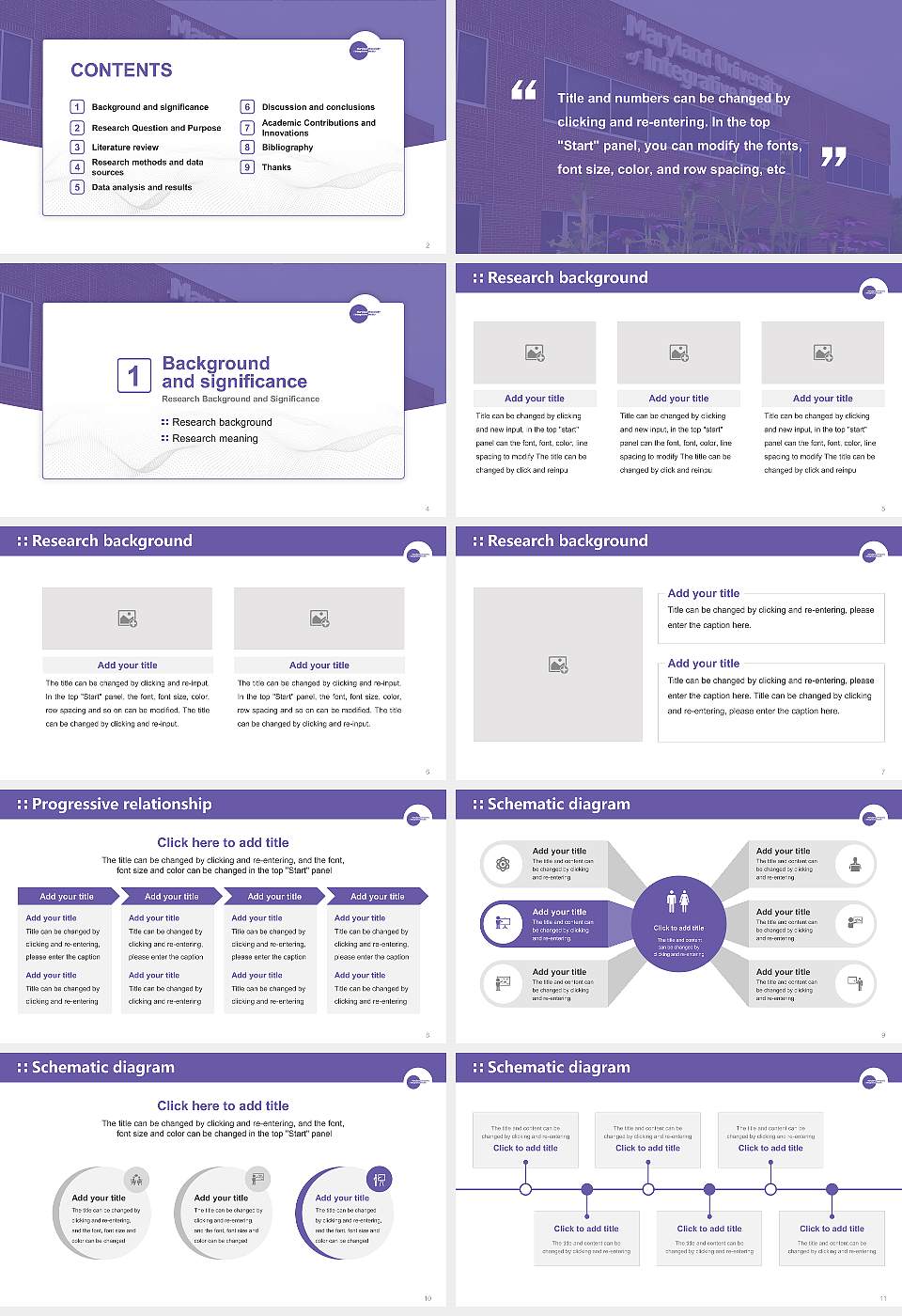 Maryland University of Integrative Health Graduation Thesis Defense PPT Template16:9 ratio PPT effect preview image2