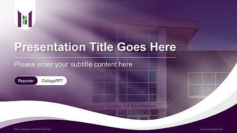 Mercy College of Health Sciences Lecture Sharing and Networking Event PPT Template
