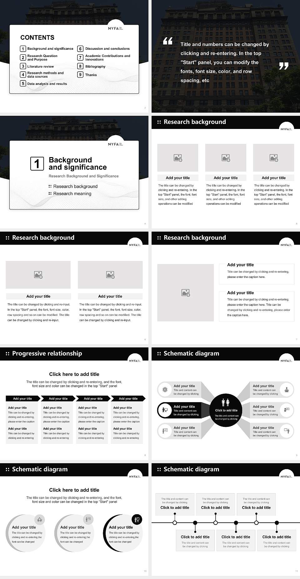 New York Film Academy Graduation Thesis Defense PPT Template4:3 ratio PPT effect preview image2