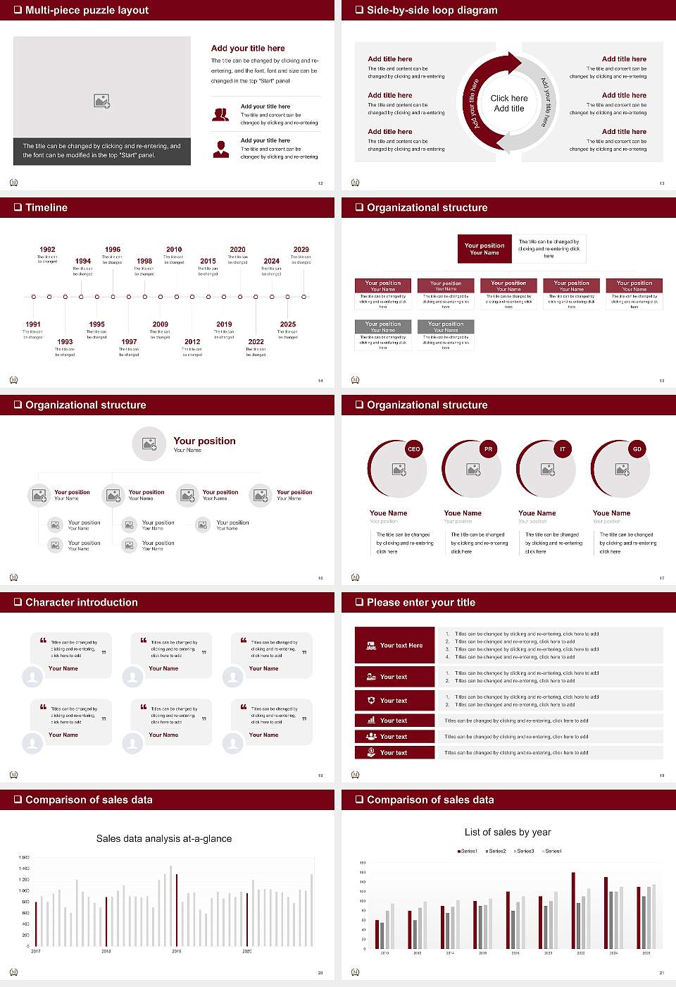 Martin University General Purpose PPT Template16:9 ratio PPT effect preview image3