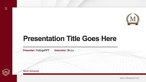 Martin University Thesis Proposal/Graduation Defense PPT Template