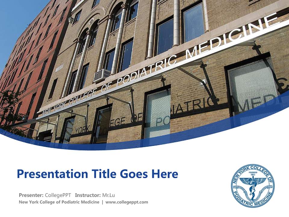 New York College of Podiatric Medicine Course/Courseware Creation PPT Template4:3 ratio PPT effect preview image5