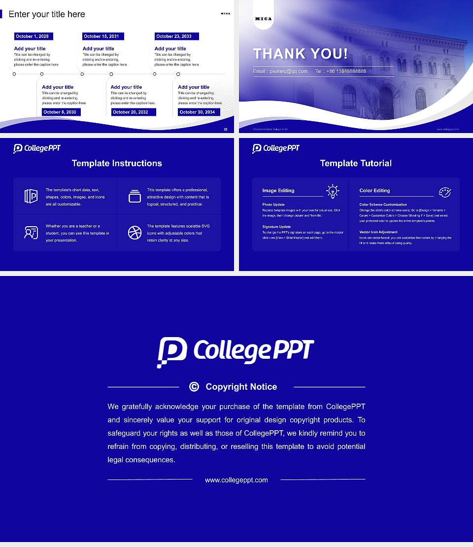Maryland Institute College of Art Lecture Sharing and Networking Event PPT Template16:9 ratio PPT effect preview image4