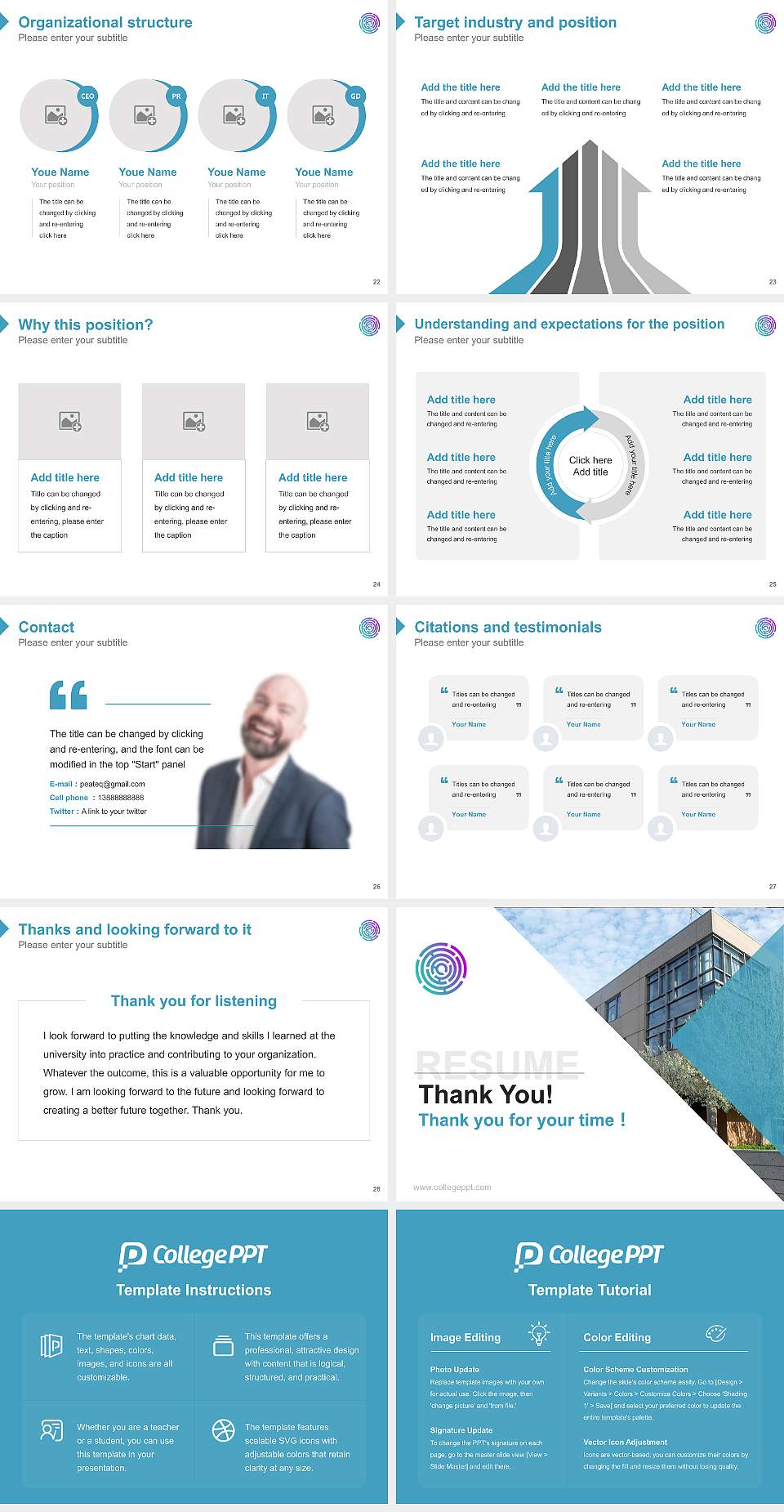 Mccormick Theological Seminary Resume PPT Template4:3 ratio PPT effect preview image4