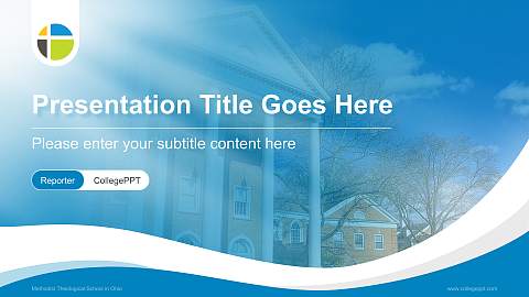 Methodist Theological School in Ohio Lecture Sharing and Networking Event PPT Template