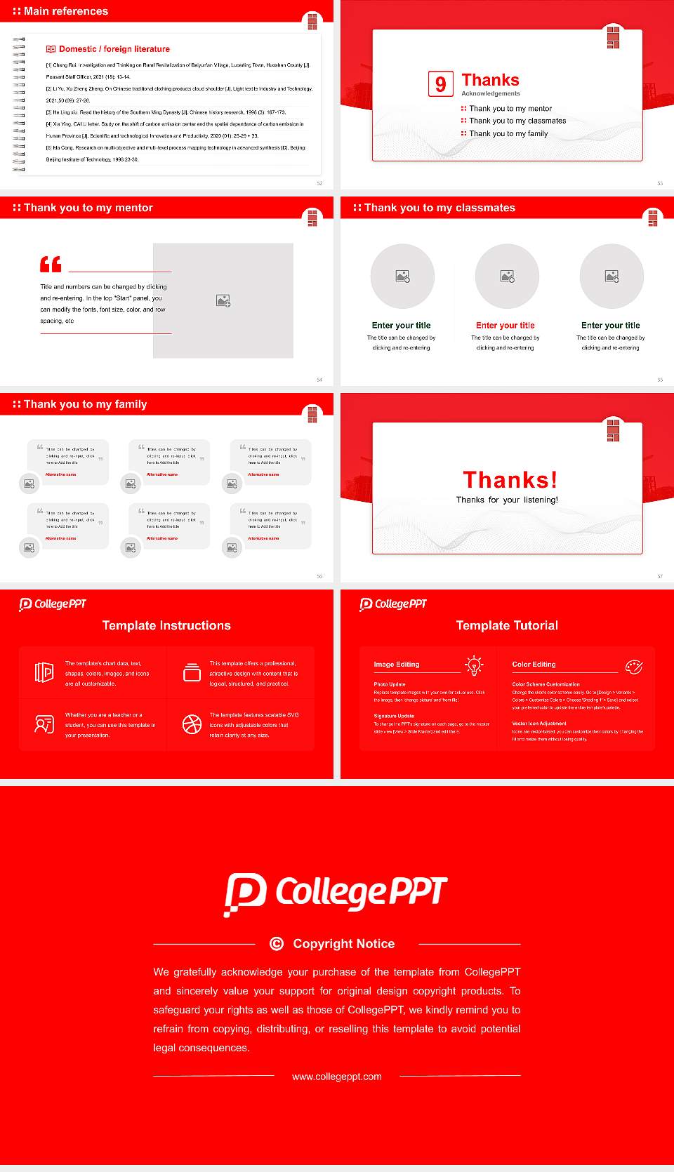 Memphis College of Art Graduation Thesis Defense PPT Template16:9 ratio PPT effect preview image7