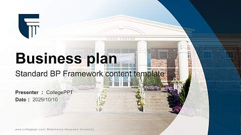 Midamerica Nazarene University Competition/Entrepreneurship Contest PPT Template