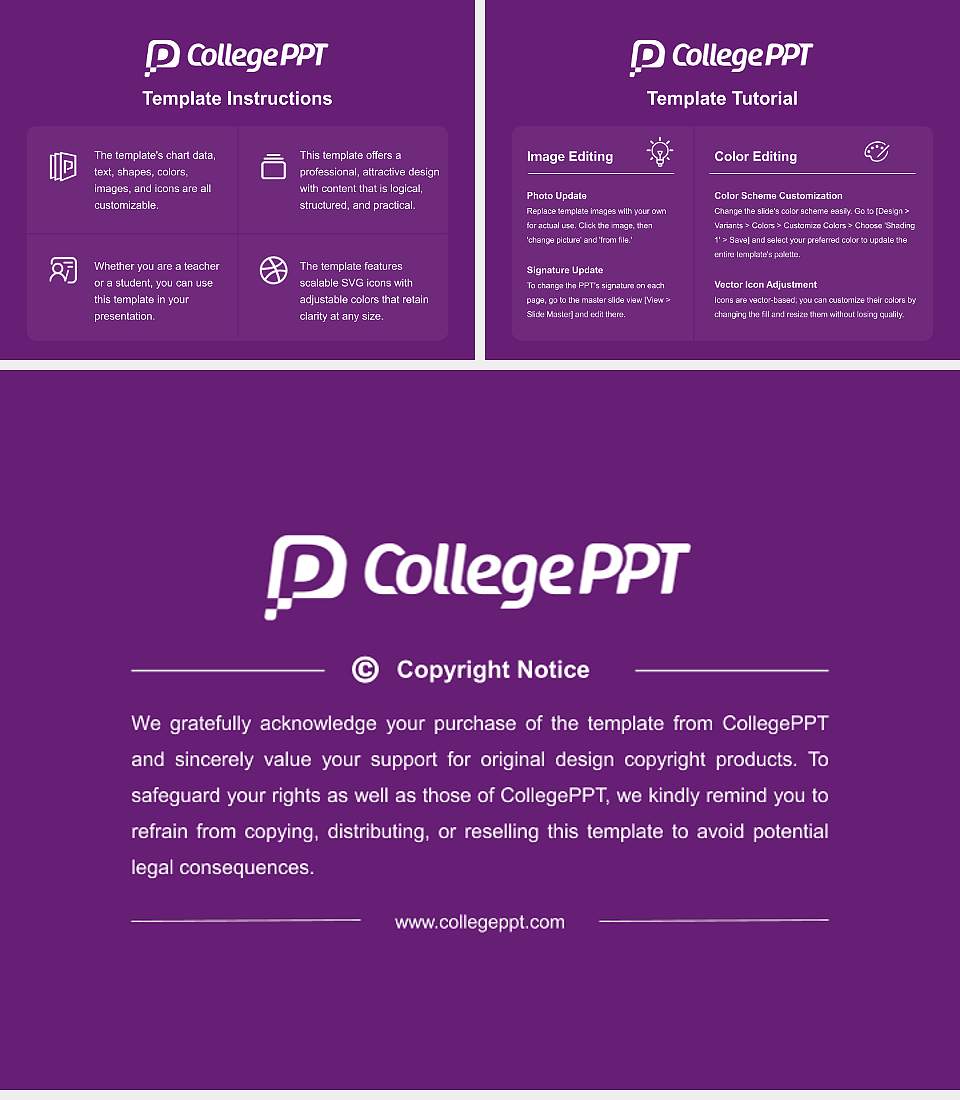 Miles College Academic Presentation/Research Findings Report PPT Template4:3 ratio PPT effect preview image5
