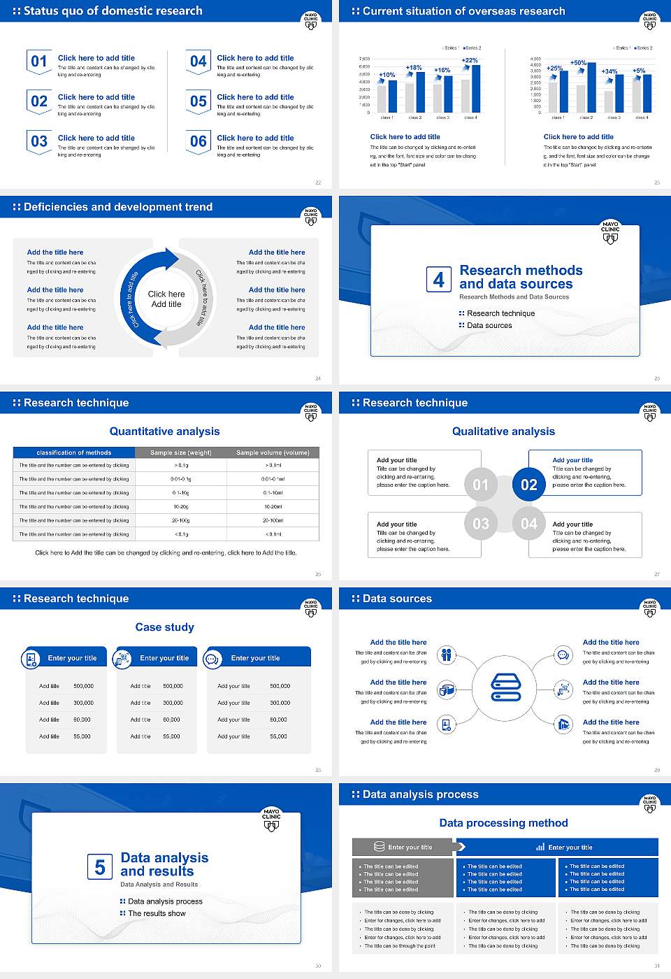 Mayo Clinic College of Medicine and Science Graduation Thesis Defense PPT Template16:9 ratio PPT effect preview image4