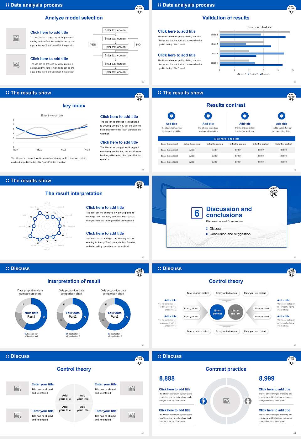Mayo Clinic College of Medicine and Science Graduation Thesis Defense PPT Template16:9 ratio PPT effect preview image5