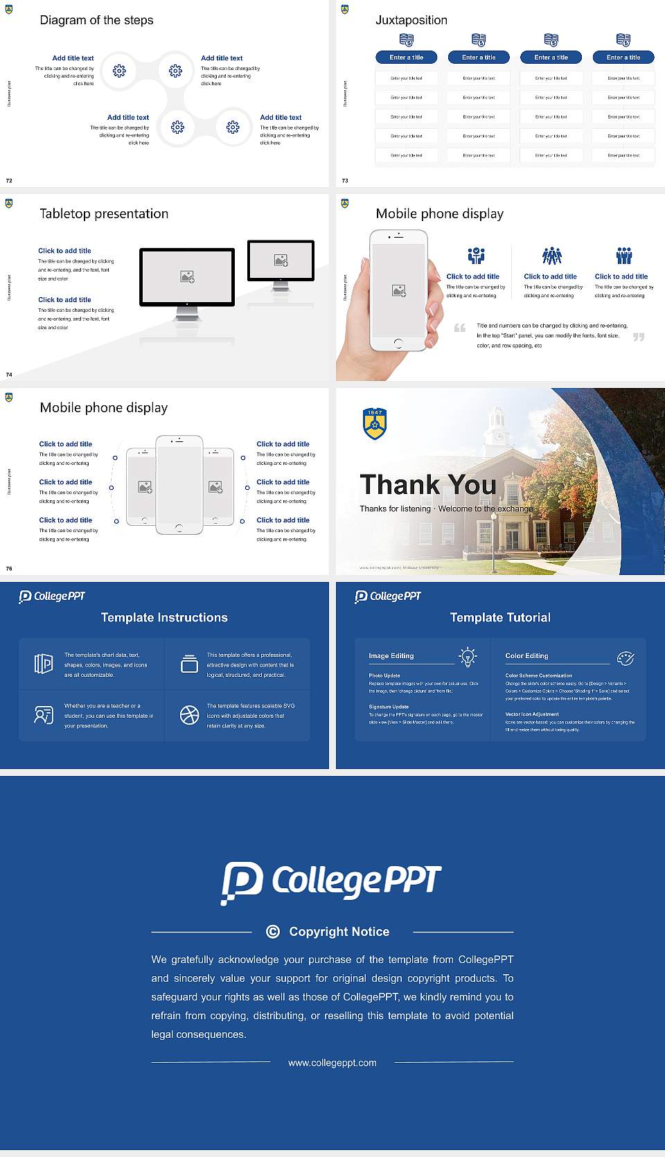 Midway University Competition/Entrepreneurship Contest PPT Template16:9 ratio PPT effect preview image9