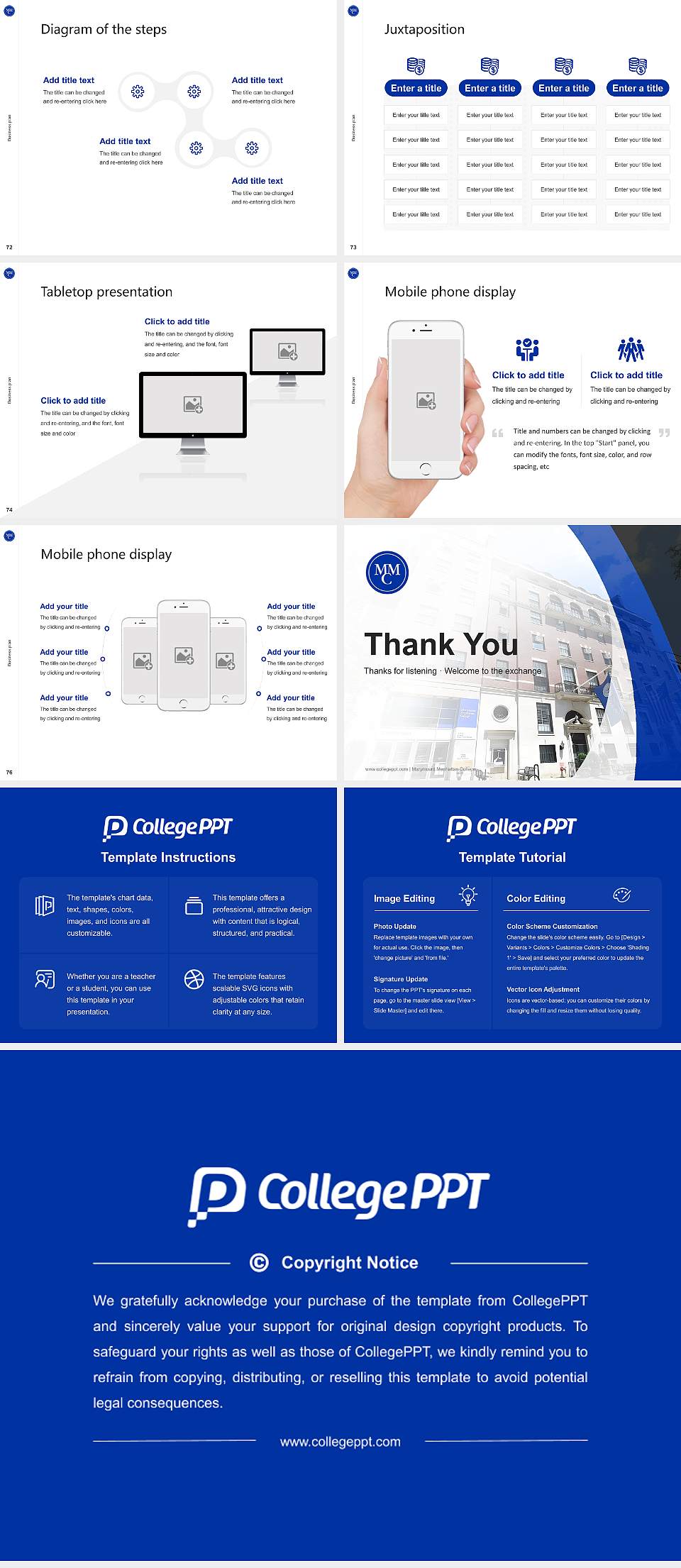 Marymount Manhattan College Competition/Entrepreneurship Contest PPT Template4:3 ratio PPT effect preview image9