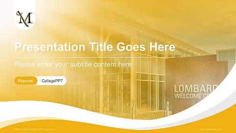 Millersville University of Pennsylvania Lecture Sharing and Networking Event PPT Template