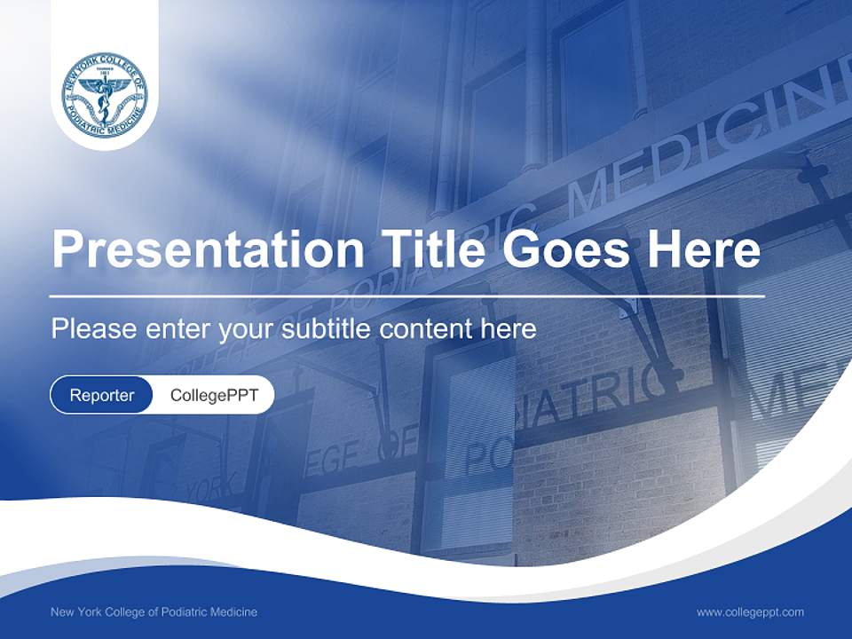 New York College of Podiatric Medicine Lecture Sharing and Networking Event PPT Template4:3 ratio PPT effect preview image4