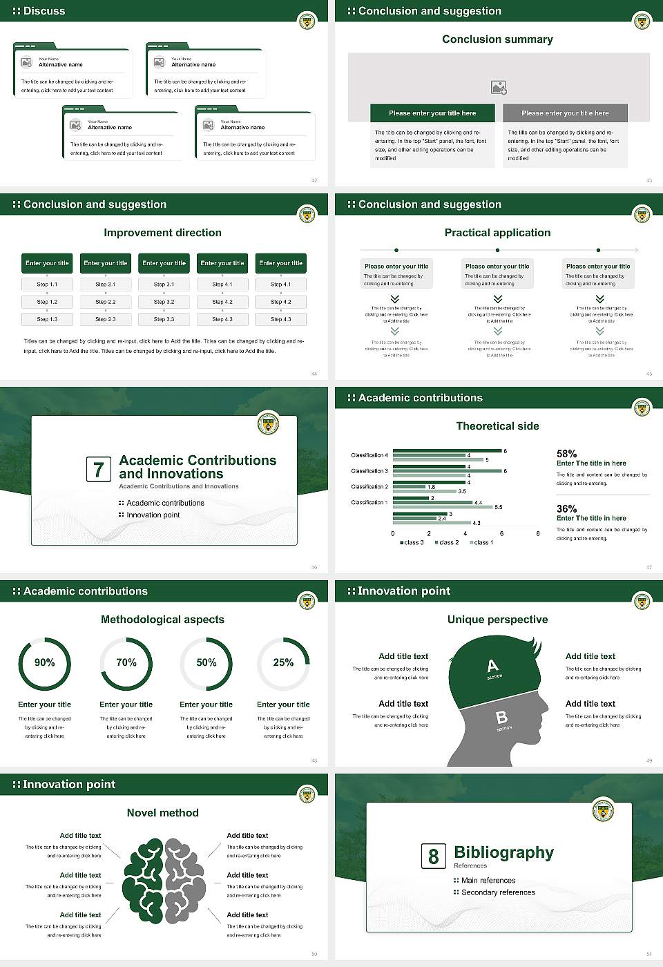 Marywood University Graduation Thesis Defense PPT Template16:9 ratio PPT effect preview image6