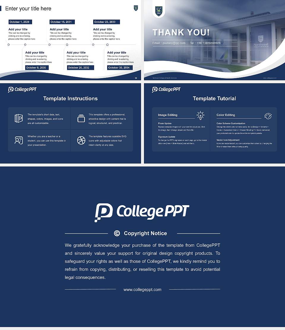 Northeast College of Health Sciences Lecture Sharing and Networking Event PPT Template16:9 ratio PPT effect preview image4