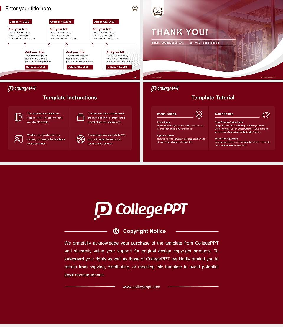 Martin University Lecture Sharing and Networking Event PPT Template16:9 ratio PPT effect preview image4