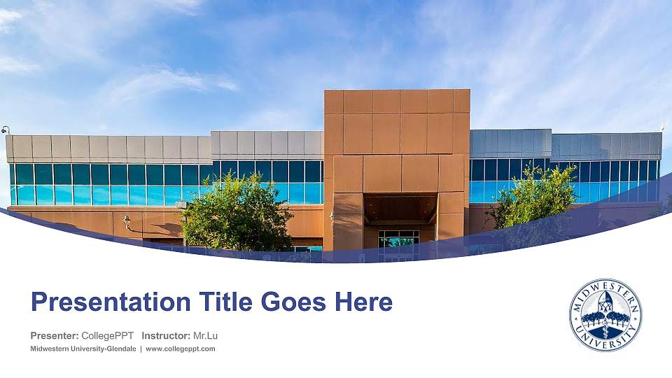 Midwestern University-Glendale Course/Courseware Creation PPT Template16:9 ratio PPT effect preview image