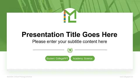 Meadville Lombard Theological School National Scholarship Defense PPT Template
