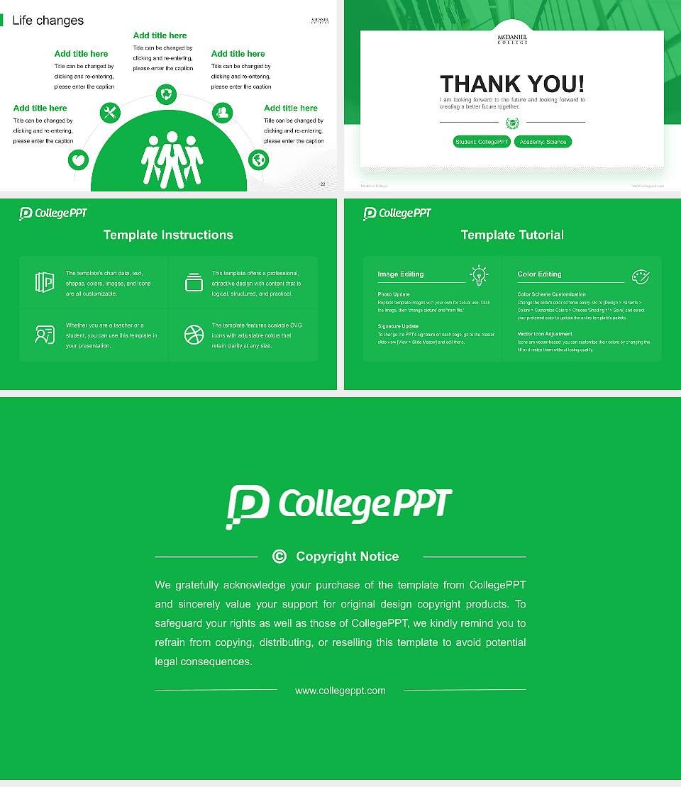 Mcdaniel College National Scholarship Defense PPT Template16:9 ratio PPT effect preview image4