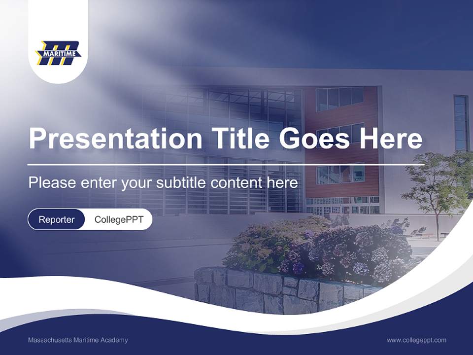 Massachusetts Maritime Academy Lecture Sharing and Networking Event PPT Template4:3 ratio PPT effect preview image4