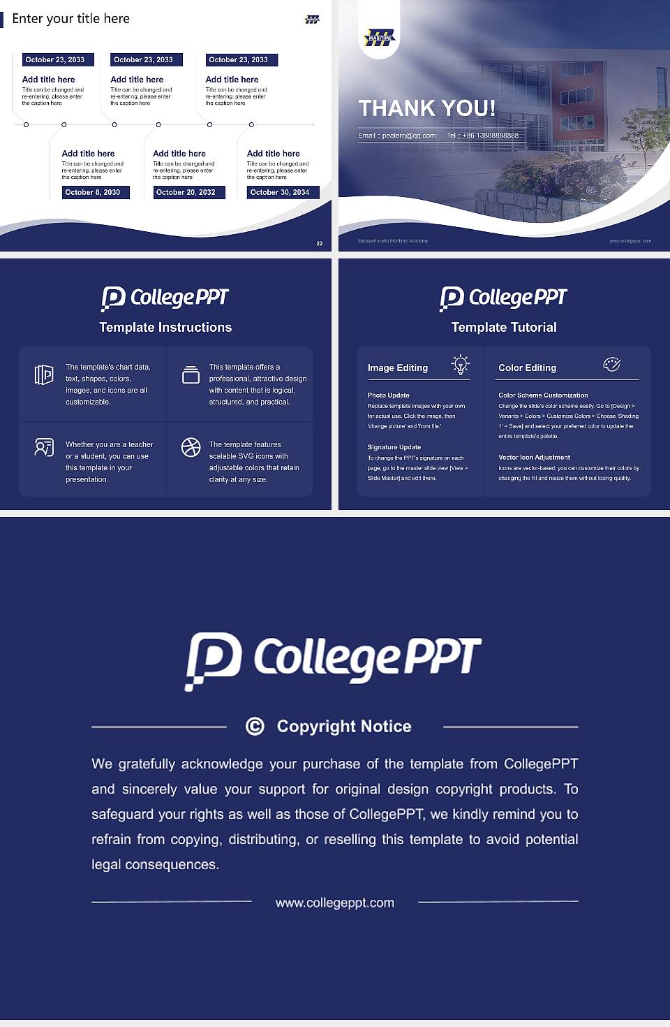 Massachusetts Maritime Academy Lecture Sharing and Networking Event PPT Template4:3 ratio PPT effect preview image4
