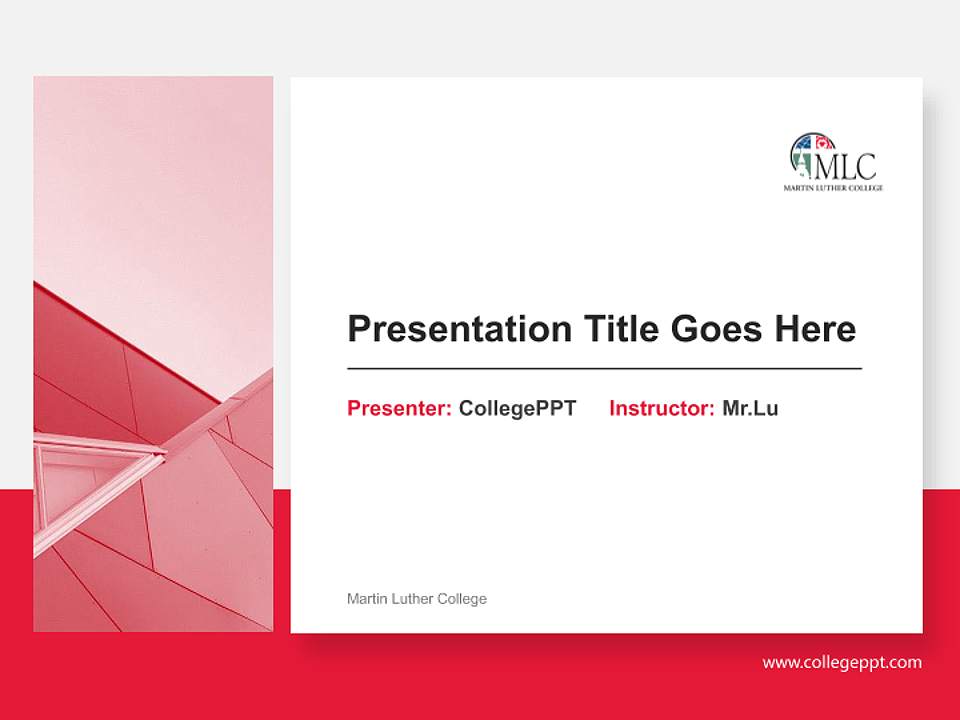 Martin Luther College General Purpose PPT Template4:3 ratio PPT effect preview image6