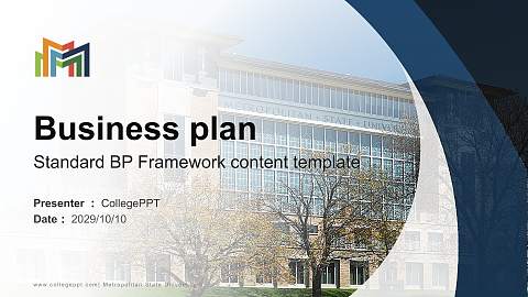 Metropolitan State University Competition/Entrepreneurship Contest PPT Template