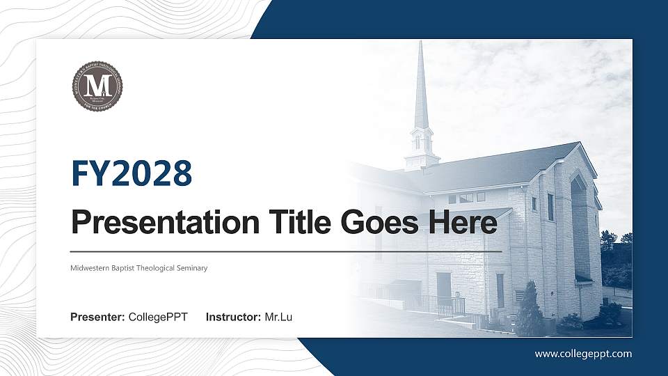 Midwestern Baptist Theological Seminary Academic Presentation/Research Findings Report PPT Template16:9 ratio PPT effect preview image