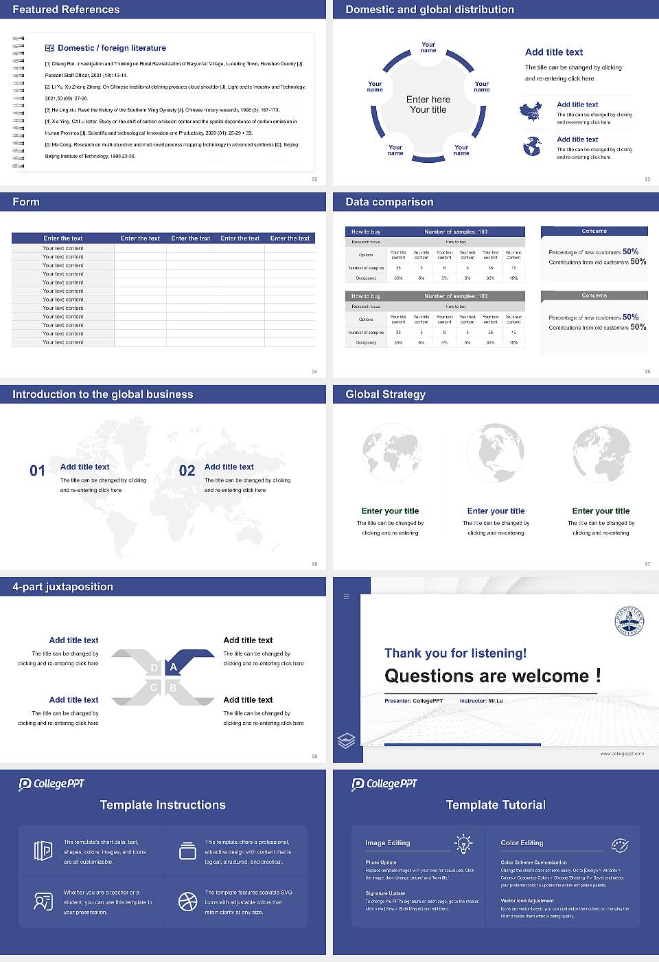 Midwestern University-Downers Grove Thesis Proposal/Graduation Defense PPT Template16:9 ratio PPT effect preview image4