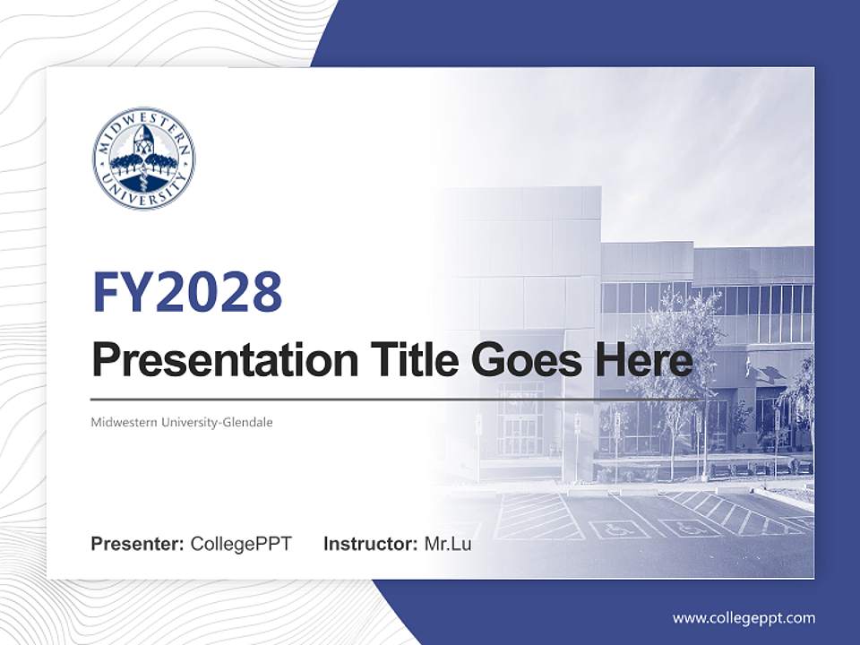 Midwestern University-Glendale Academic Presentation/Research Findings Report PPT Template4:3 ratio PPT effect preview image5