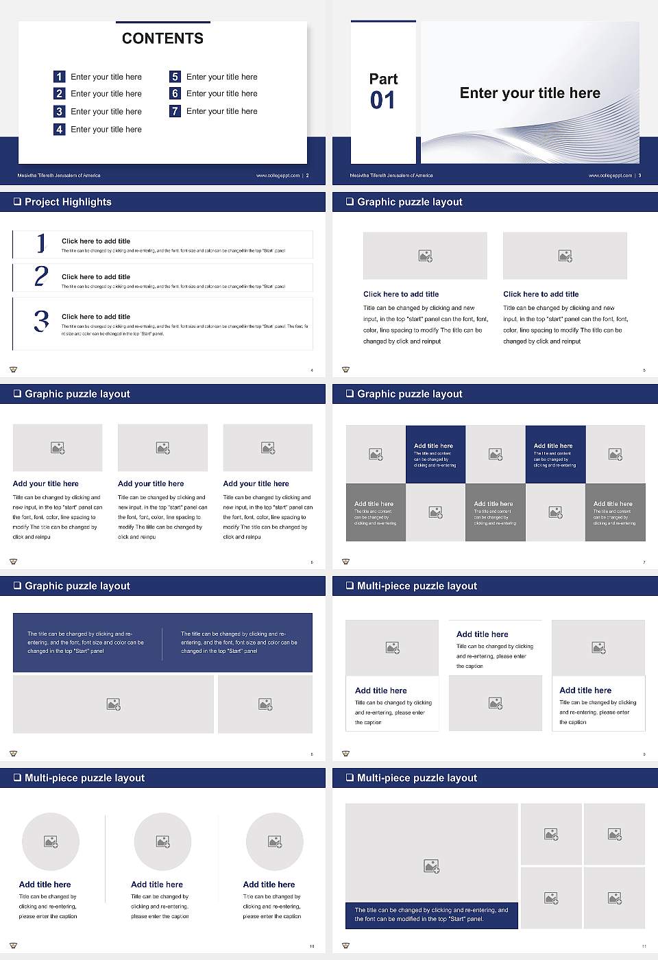 Mesivtha Tifereth Jerusalem of America General Purpose PPT Template16:9 ratio PPT effect preview image2