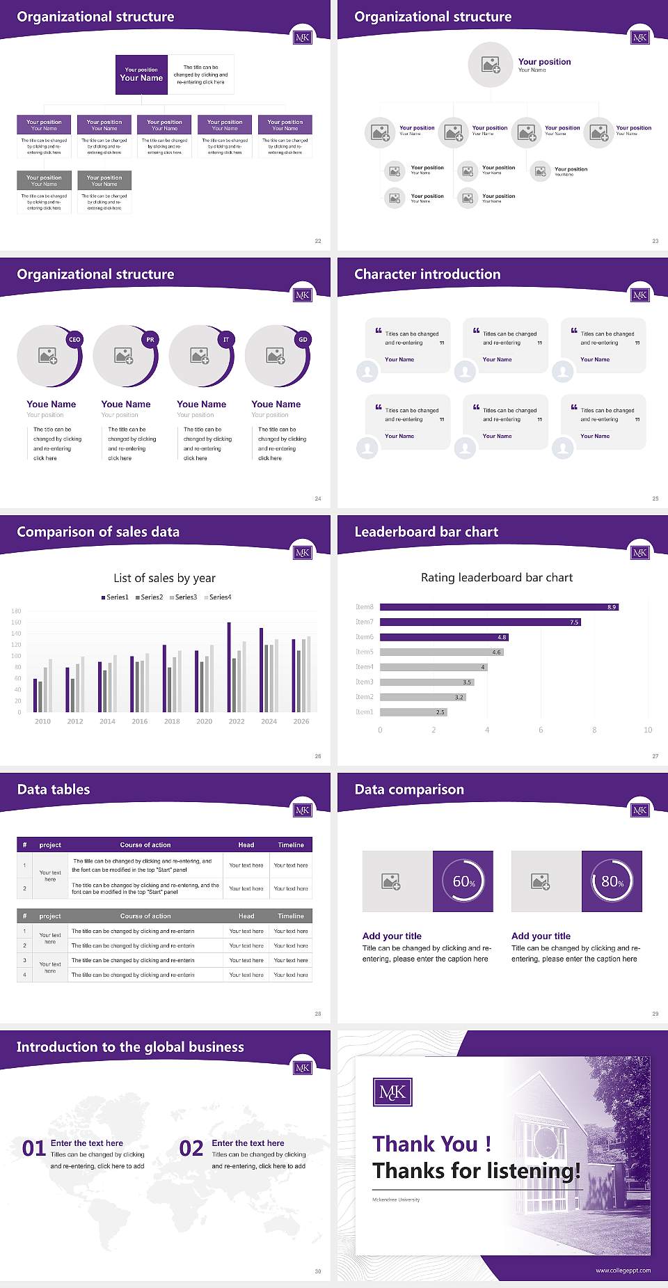 Mckendree University Academic Presentation/Research Findings Report PPT Template4:3 ratio PPT effect preview image4