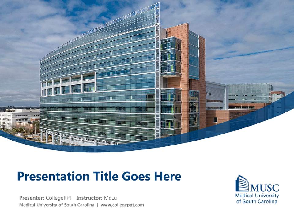 Medical University of South Carolina Course/Courseware Creation PPT Template4:3 ratio PPT effect preview image5