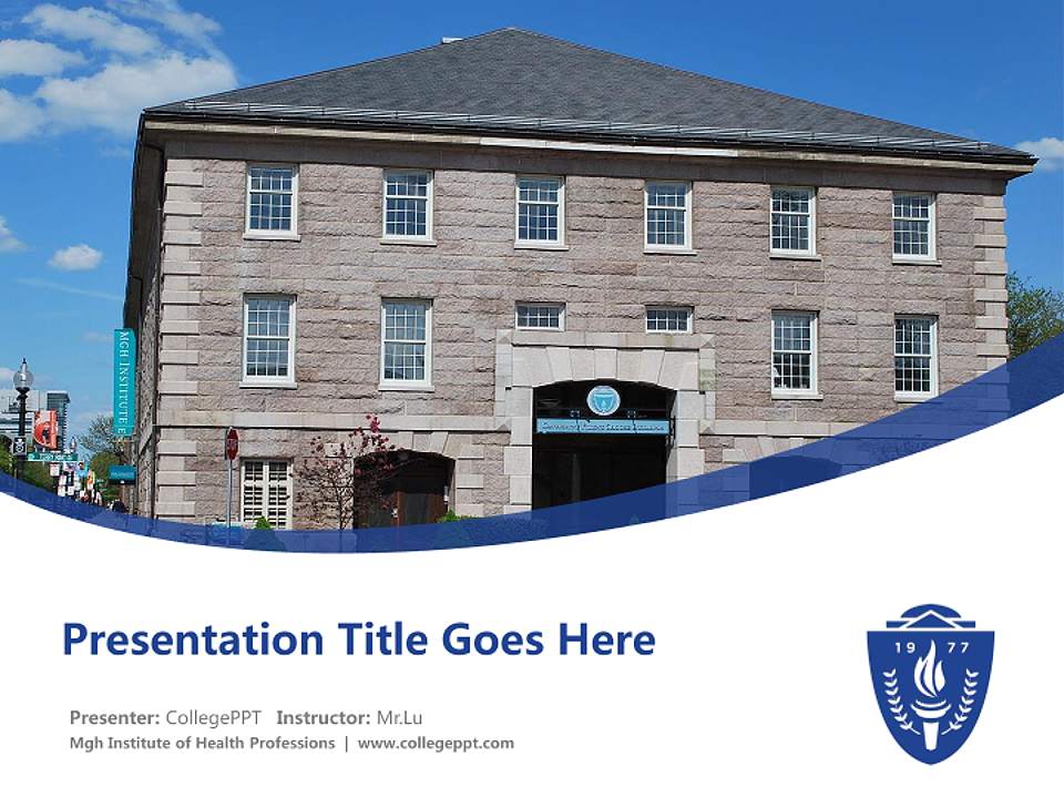Mgh Institute of Health Professions Course/Courseware Creation PPT Template4:3 ratio PPT effect preview image5