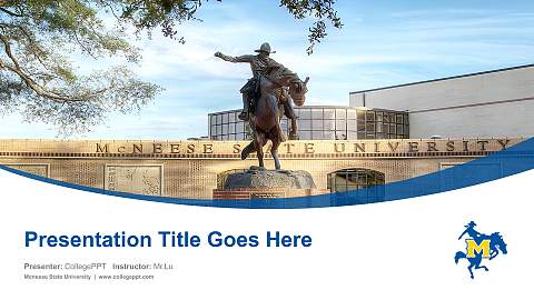 Mcneese State University Course/Courseware Creation PPT Template