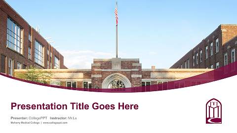 Meharry Medical College Course/Courseware Creation PPT Template