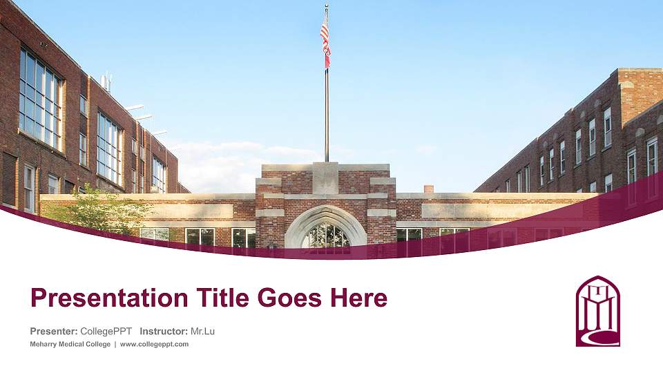 Meharry Medical College Course/Courseware Creation PPT Template16:9 ratio PPT effect preview image