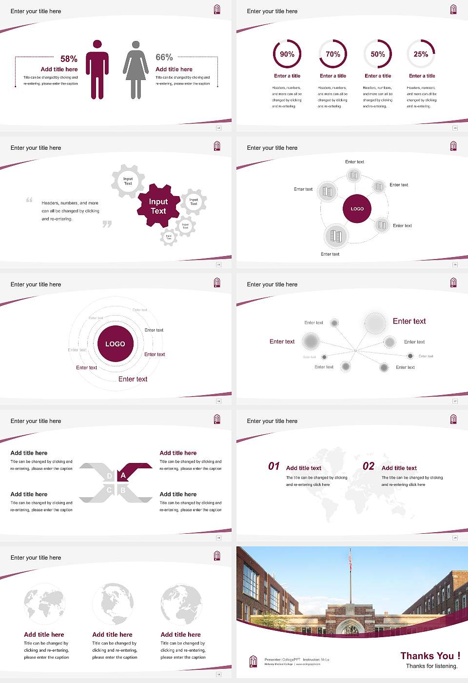 Meharry Medical College Course/Courseware Creation PPT Template16:9 ratio PPT effect preview image4