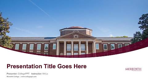 Meredith College Course/Courseware Creation PPT Template