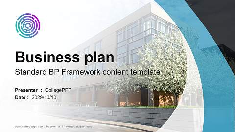 Mccormick Theological Seminary Competition/Entrepreneurship Contest PPT Template