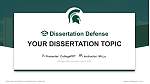 Michigan State University Graduation Thesis Defense PPT Template