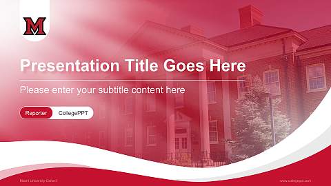 Miami University-Oxford Lecture Sharing and Networking Event PPT Template