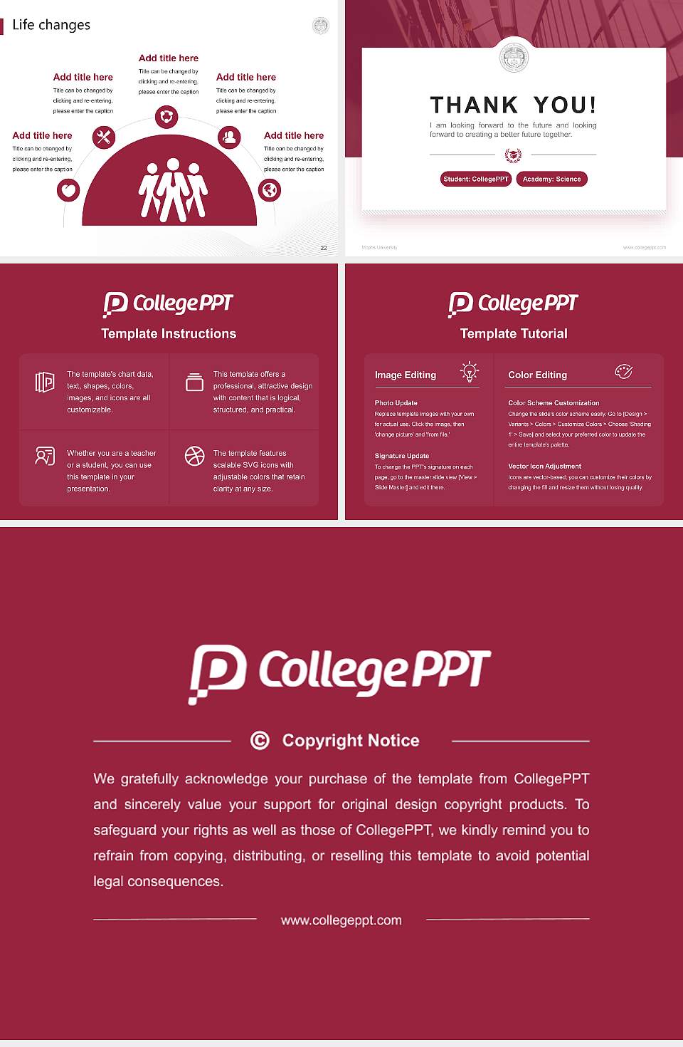 Mcphs University National Scholarship Defense PPT Template4:3 ratio PPT effect preview image4