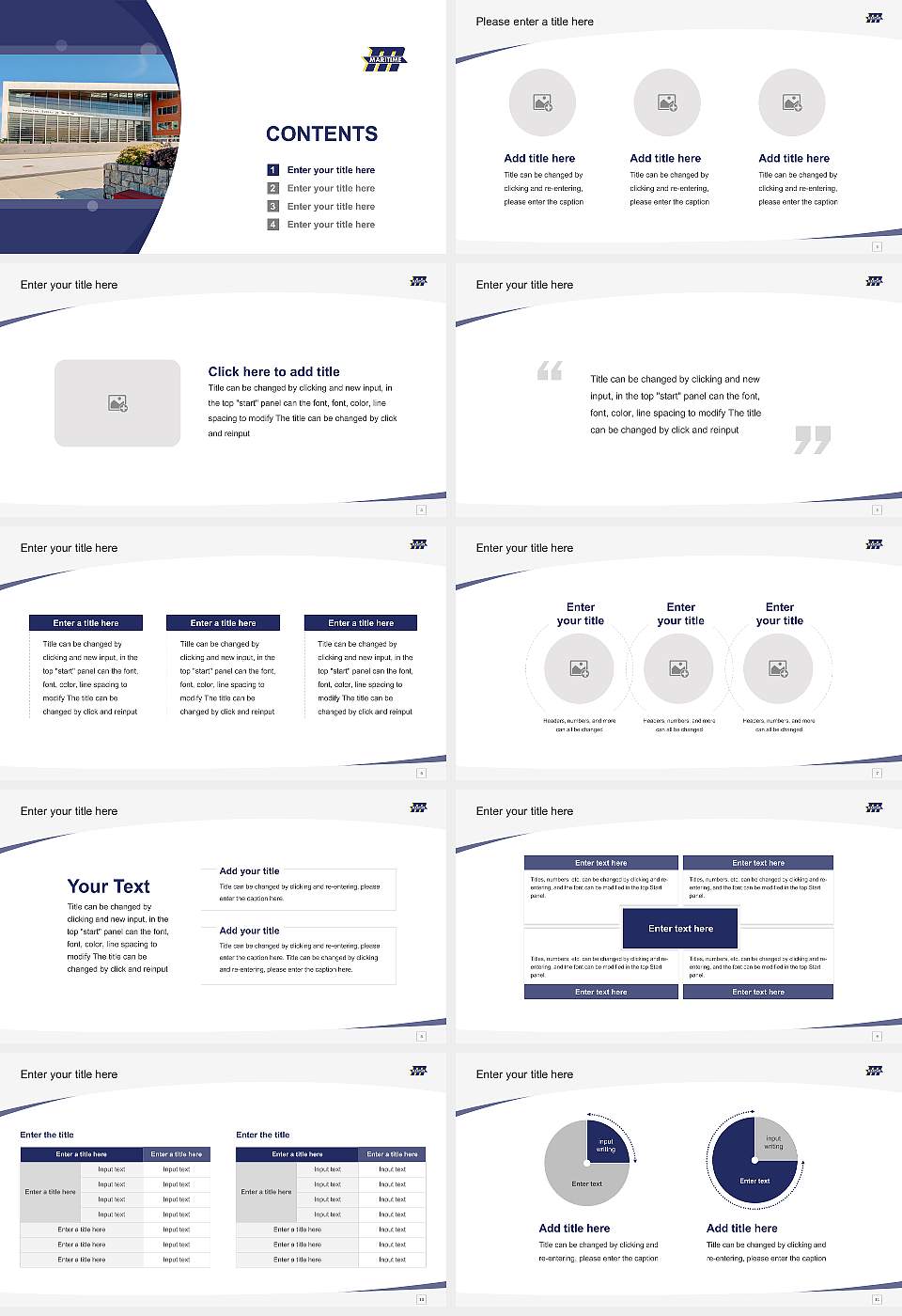 Massachusetts Maritime Academy Course/Courseware Creation PPT Template16:9 ratio PPT effect preview image2